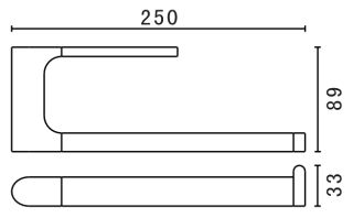 Полотенцедержатель Art&Max Platino AM-E-3980AL хром