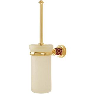 Ёршик для унитаза Boheme Murano 10913-R-G золото/рубиновый