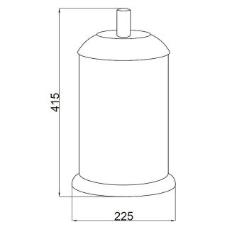Ведро Boheme Murano 10914-B-G золото/чёрный