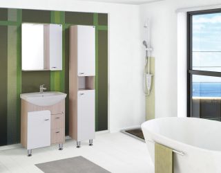 Пенал напольный Onika Стиль 403048 30см белый/ясень шимо