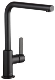 Смеситель для кухни Kludi L-Ine чёрный матовый 408033975