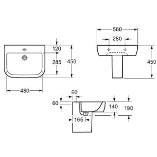 Раковина Allen Brau Infinity 4.21007.20 белая