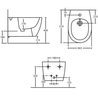 Биде Allen Brau Fantasy 4.11006.AN подвесное антрацит