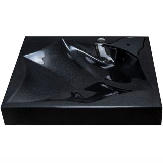 Раковина над стиральной машиной Stella Polar Элиза SP-00001371 60см чёрный металлик