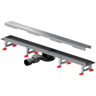 Душевой лоток AM.PM MasterFlow 80 W01SC-P11-080-01SB с решеткой Хром матовый Cut Gradient