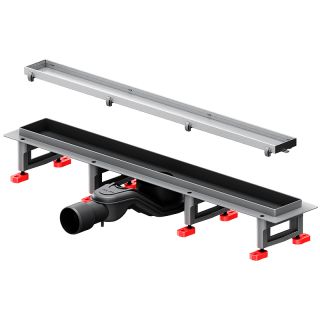 Душевой лоток AM.PM MasterFlow 60 W01SC-U11-060-04SB с решеткой Хром матовый / под плитку Tile