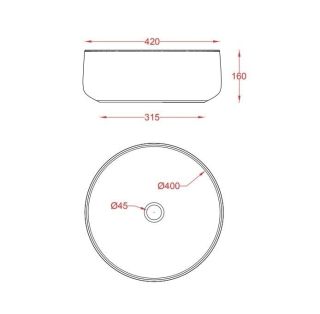 Раковина ArtCeram Cognac COL001 89 00 light terrazzo 42 см