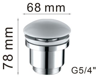 Донный клапан Haiba HB64-8 белый