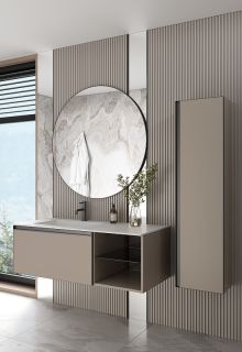 Тумба под раковину Armadi Art Quatro 790-M6-120-D-A 120 см бежевый/антрацит