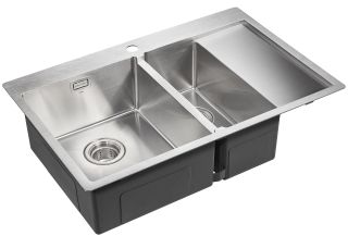 Мойка кухонная Paulmark Union PM537851-BSL левая брашированная нержавеющая сталь