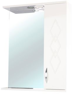 Зеркало-шкаф с подсветкой Bellezza Элеганс 55см правый бежевый 00000005196