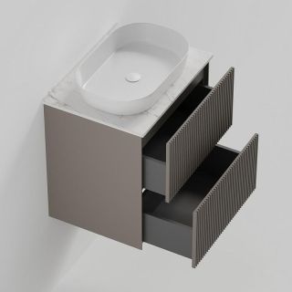 Тумба под раковину La Fenice Terra FNC-01-TER-C-60-2 Бежевая матовая 60 см