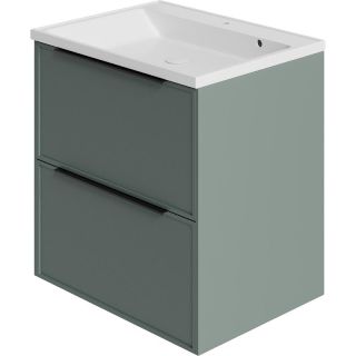 Тумба под раковину La Fenice Simpla FNC-01-SIM-G-100-2 Серо-зеленая 100 см