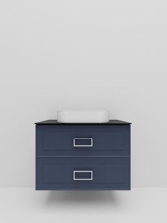 Тумба под раковину La Fenice Cubo FNC-01-CUB-BG-80-2 Синяя матовая 80 см