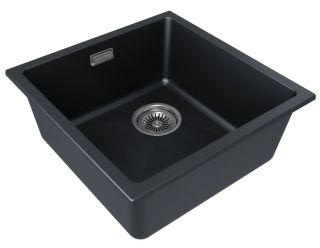Мойка кухонная Paulmark Lumi LU45SK-BLM чёрный металлик