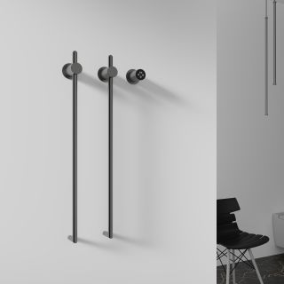 Полотенцесушитель электрический встраиваемый Wonzon & Woghand Leipzig WW-AL3621-GM 76x42 см с внутренней частью тёмный графит