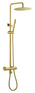 Душевая стойка c термостатом Boheme Uno 468-T-MG золото матовое