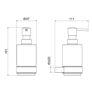 Дозатор Timo Luiro 18539/18 чёрное золото
