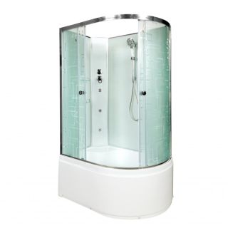 Душевая кабина Deto ЕМ4512 L  N с гидромассажем (гм.) 120х80х208 см