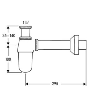 Сифон Hansgrohe 52010000 для раковины
