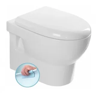 Подвесной унитаз Isvea Absolute 10AB02002SV безободковый крышка микролифт белый