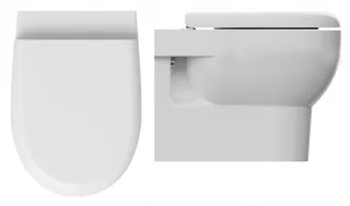 Подвесной унитаз Isvea Absolute 10AB02002SV безободковый крышка микролифт белый