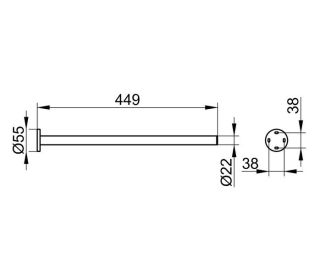 Держатель для полотенца Keuco Plan 14920370000 черный