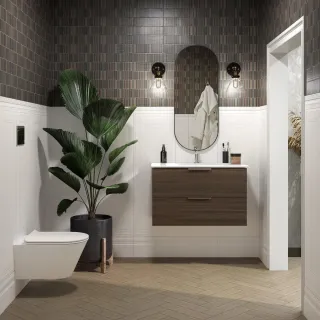 Тумба под раковину Kerama Marazzi Piano Forte PI.F.95\OLM 95 см дымчатый вяз