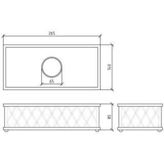Салфетница Boheme хром 10231