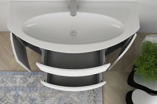 Раковина из искусственного мрамора Cezares 122x52 50178