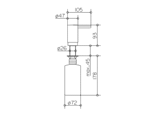 Дозатор жидкой пены Keuco Elegance 11649000100 хром