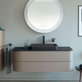 Тумба под раковину Duravit Happy D 2 Plus 130 HP497209292 подвесная коричневая черная