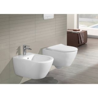 Унитаз подвесной Villeroy  Boch  с сиденьем Subway 2.0 CeramicPlus 5614R2R1 альпийский белый