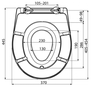 Сиденье для унитаза AlcaPlast Softclose со съемным детским вкладышем A603