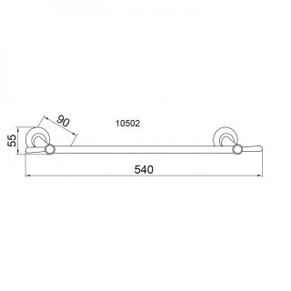 Полотенцедержатель Boheme Chiaro золото 10502