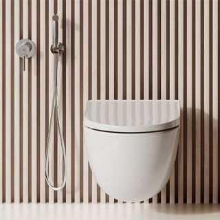 Подвесной унитаз Kludi Resa D 24WCW0243 безободковый белый