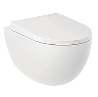 Подвесной унитаз Kludi Resa D 24WCW0243 безободковый белый