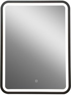 Зеркало с подсветкой Art&Max Genova 60x80см чёрный AM-Gen-600-800-DS-F