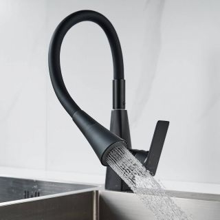 Смеситель для кухни Shevanik S543H-3 чёрный