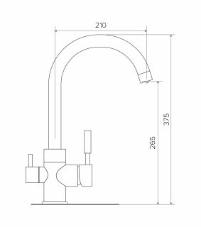 Смеситель для кухни Polygran Элара дуо белый хлопок 660731