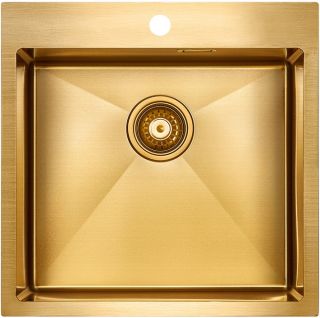 Мойка кухонная Paulmark Velten PM905151-BG брашированное золото