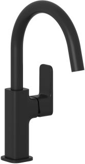 Смеситель для раковины Kludi Renon 420283975 чёрный матовый