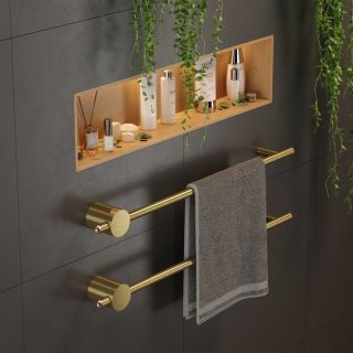 Электрический полотенцесушитель Broner Bruno NF.BR.007.060.0000.MG 60 см без кнопки золото матовое