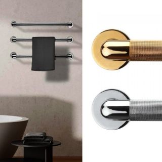 Полотенцесушитель электрический Margaroli Arcobaleno 521 L = 48 см ORO 48 см золото