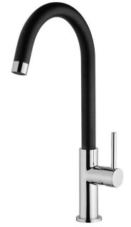 Смеситель для кухни Paini Sky 78CR57244SLMKM чёрный/хром