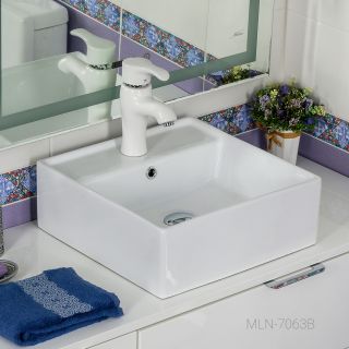 Накладная раковина Melana 7063B-805 40см белый