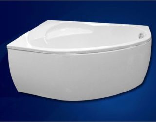 Акриловая ванна VagnerPlast Flora VPBA151FLA3LX-04 левая 150x100см белый