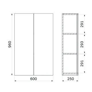 Шкаф подвесной AM.PM X-Joy M85CHX0602WG белый 60 см