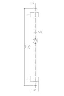 Душевая штанга Haiba HB8011 сталь