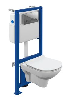 Комплект Cersanit 64121 CITY CO DPL EO SLIM + LINK PRO + ESTETICA ХРОМ ГЛЯНЦЕВЫЙ?